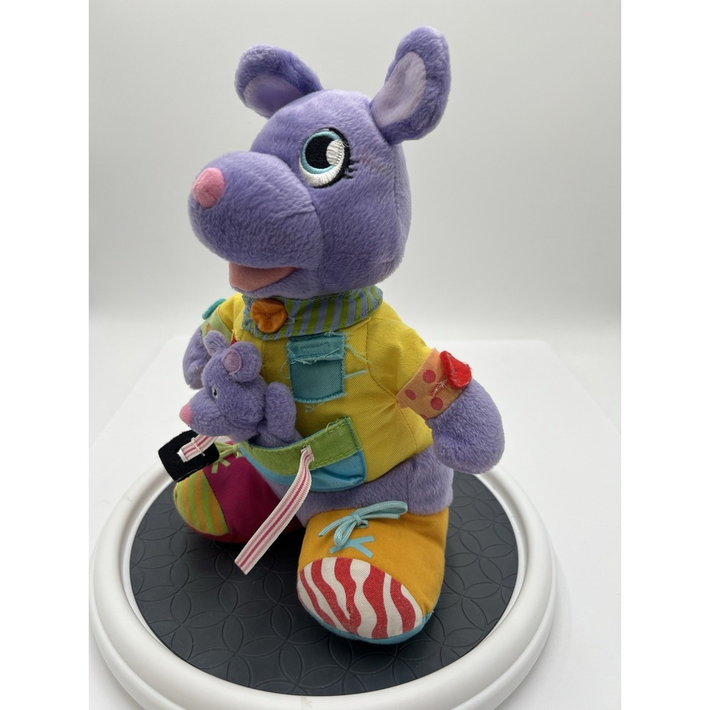 Planet Toys Mommy & Me Purple Mouse Plush Baby Pouch 2008
